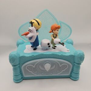 Disney Frozen Musical Working Jewelry Box "Come And Build A Snowman" -Working!